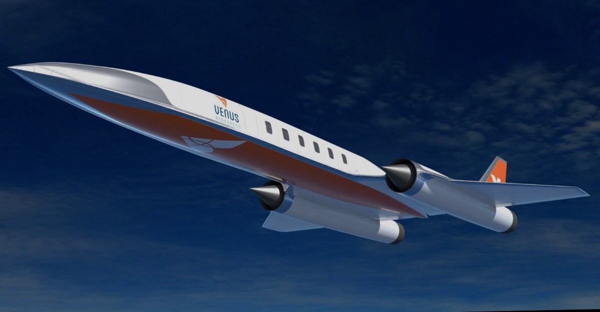 Venus Aerospace presentó imágenes exclusivas del diseño del avión supersónico.
