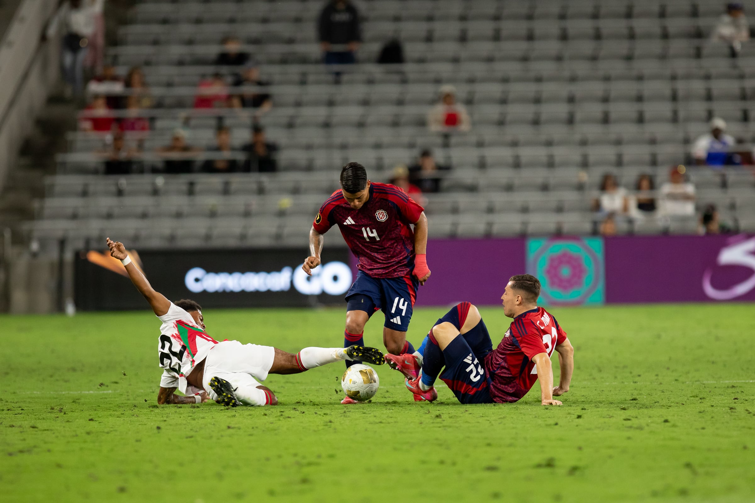 Buen jo entre Costa Rica Surinam Copa Oro 2025 / foto Fedefutbol