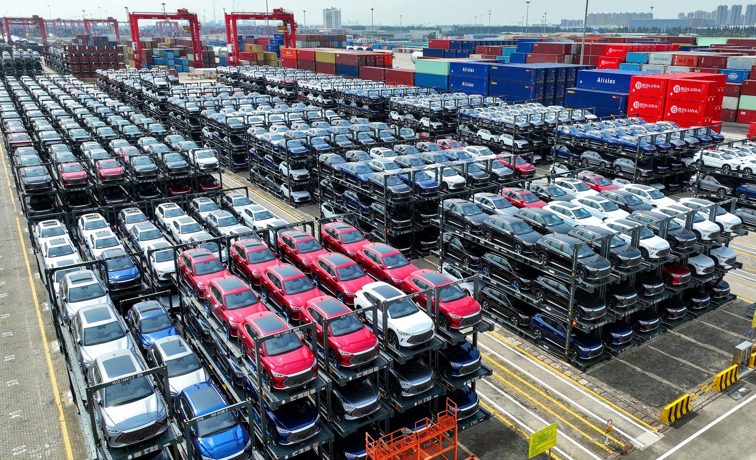 China superó a Japón como mayor exportador de vehículos del mundo el año pasado, según datos de la Asociación de Fabricantes de Automóviles de Japón (JAMA) del 31 de enero de 2024. (Foto de AFP)