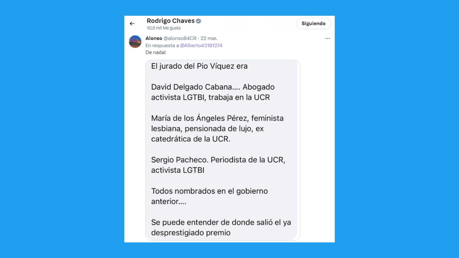 Chaves Twitter