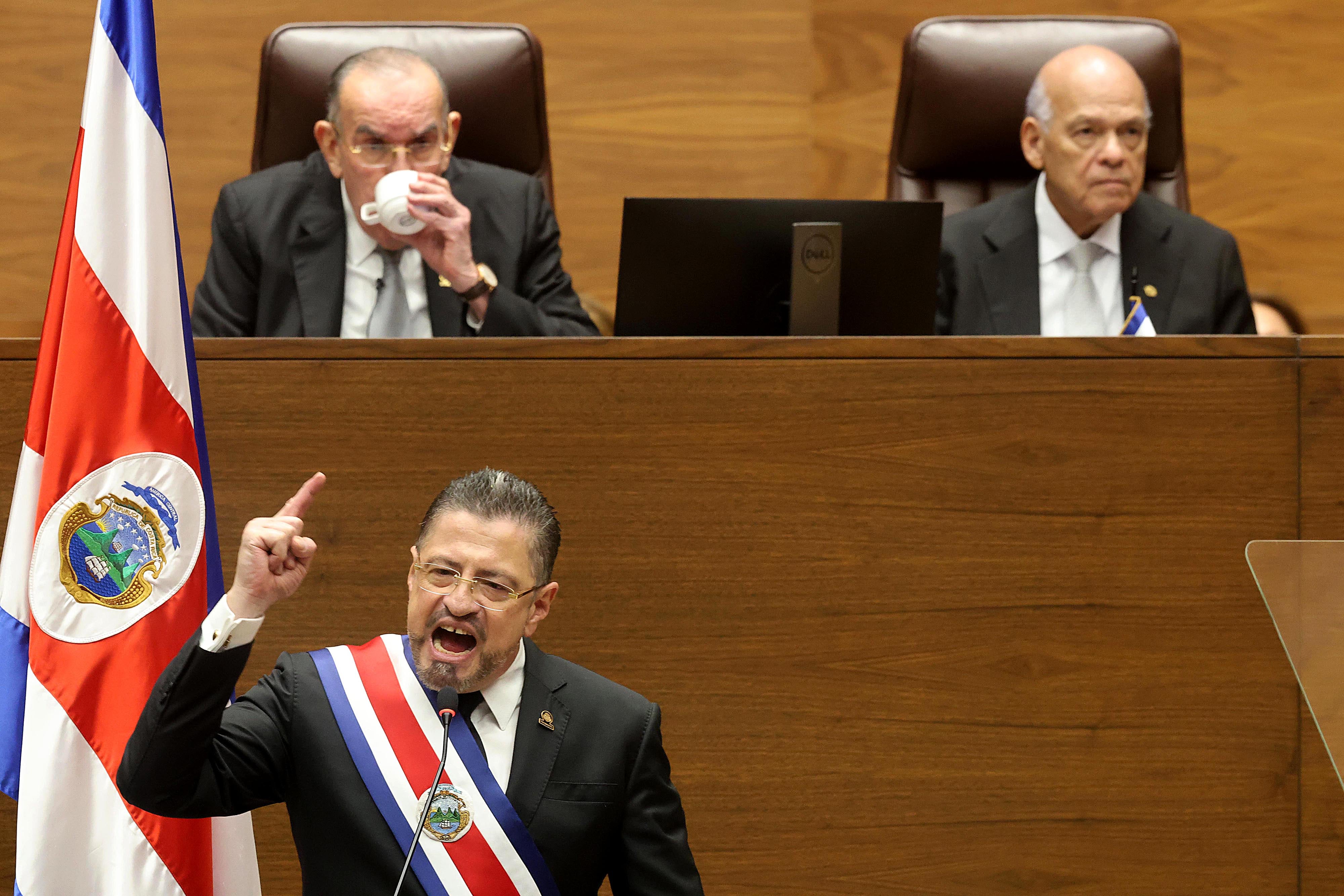 02/05/2024 Asamblea Legislativa. Rendición de cuentas del segundo año de gobierno, por parte del mandatario Rodrigo Chaves, en el Plenario Legislativo. Foto: Rafael Pacheco Granados