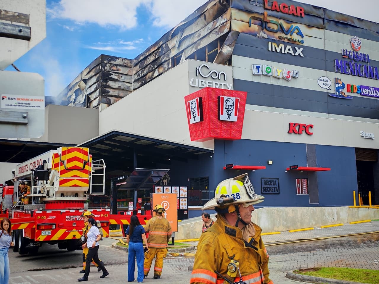 Incendio en Ciudad del Este, Curridabat