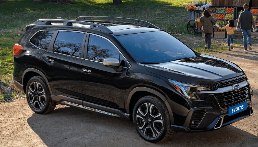 El Subaru Evoltis es un SUV con tres filas de asientos.