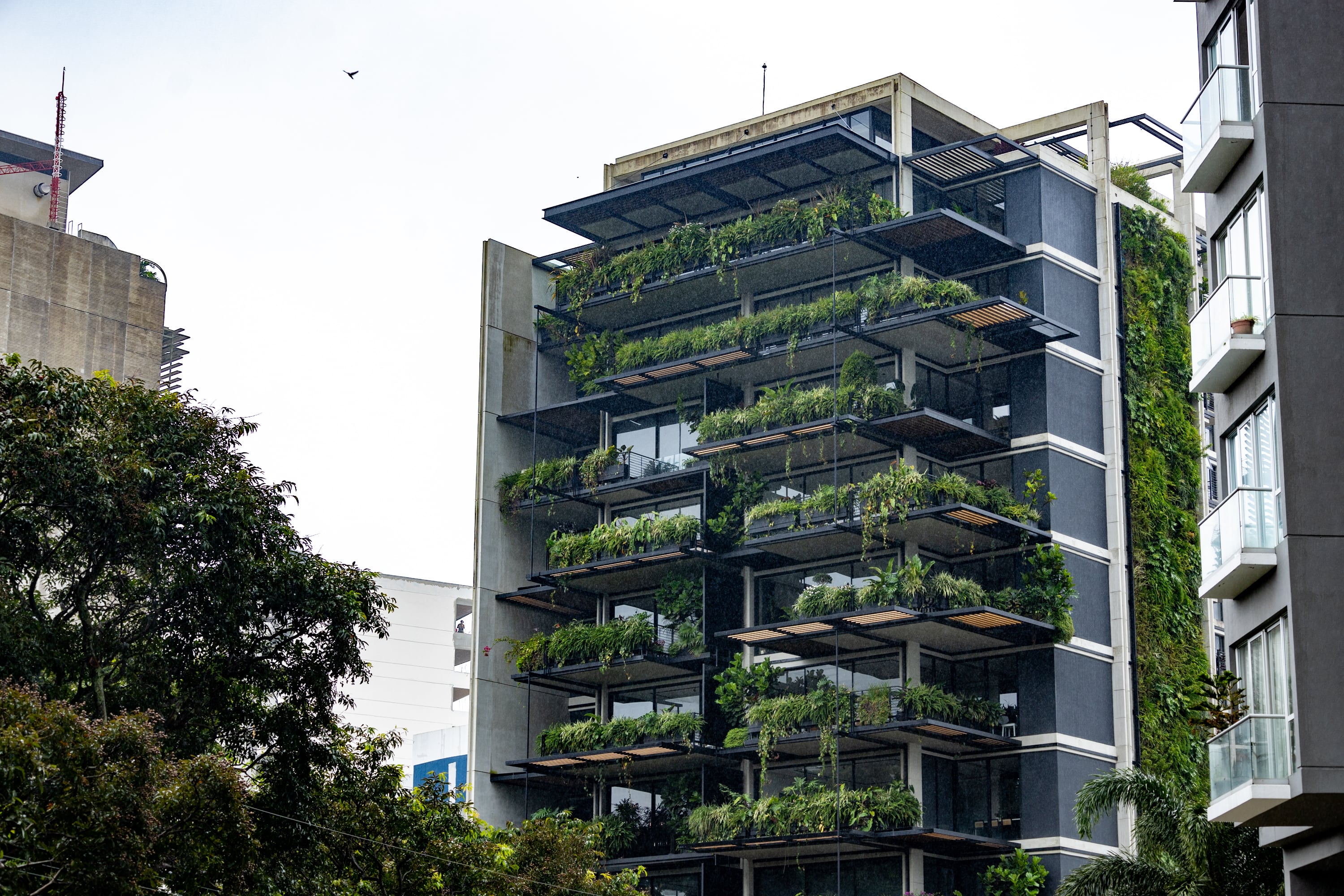 15/11/2024, San Jose, Rohrmoser, fotografías de las torres de apartamentos construidas y en construcción en esta zona.