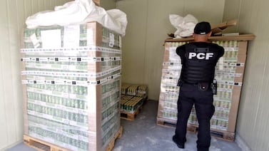 Más de 30 millones de artículos entre cigarrillos, licor y cosméticos: los decomisos realizados por Hacienda