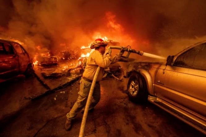Incendio en Los ángeles