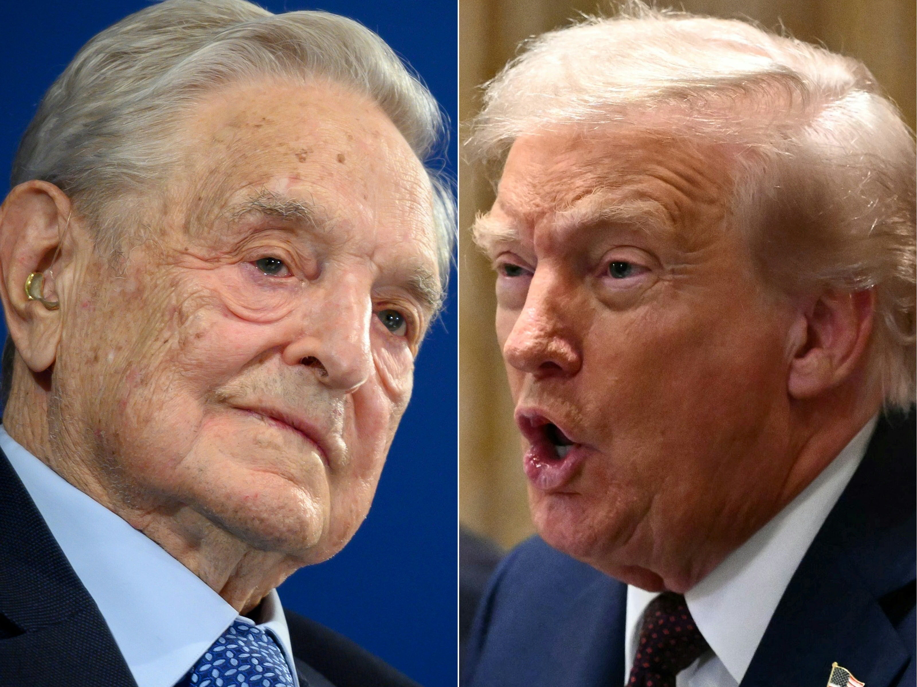 George Soros y Donald Trump