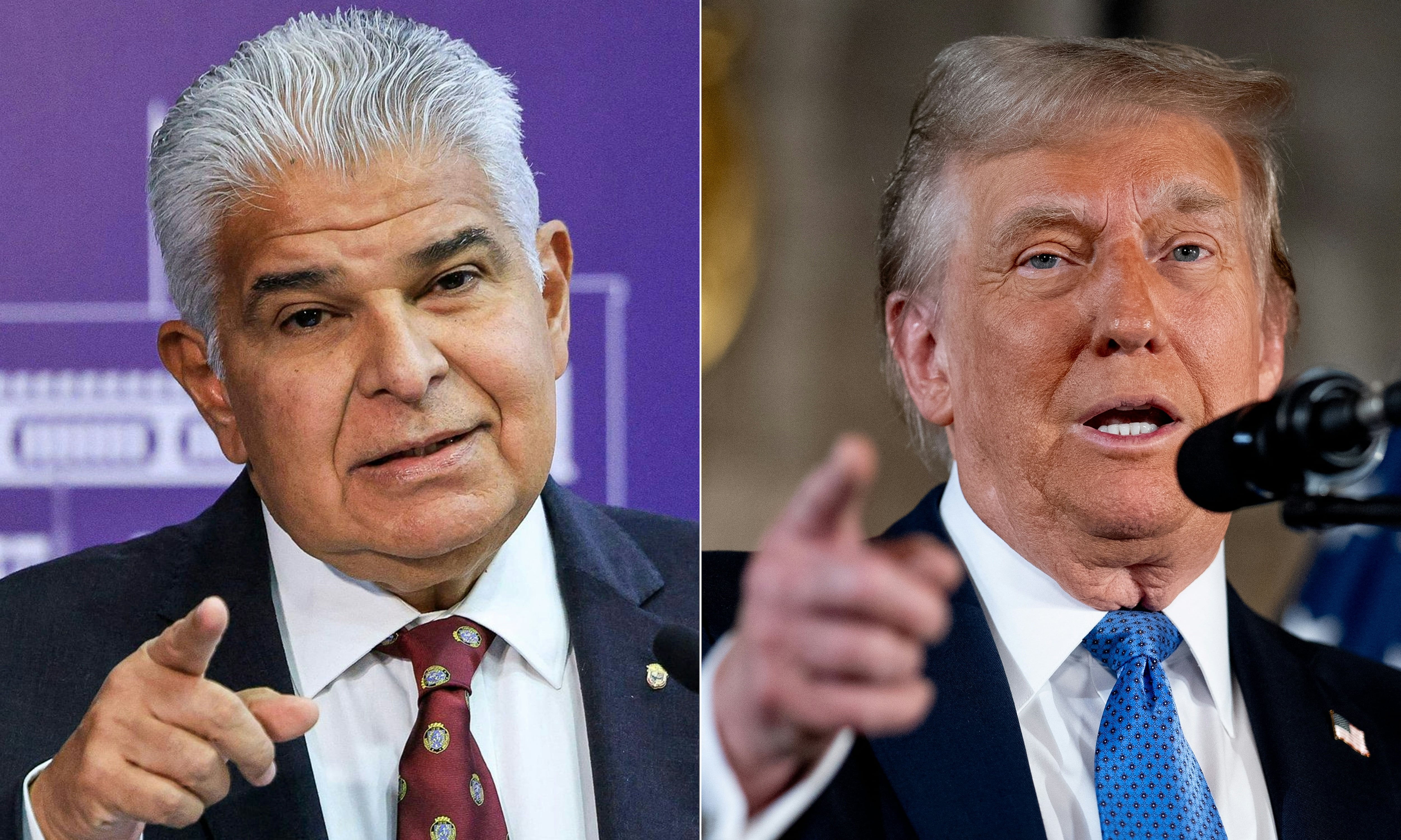 José Raúl Mulino y Donald Trump sobre canal de Panamá