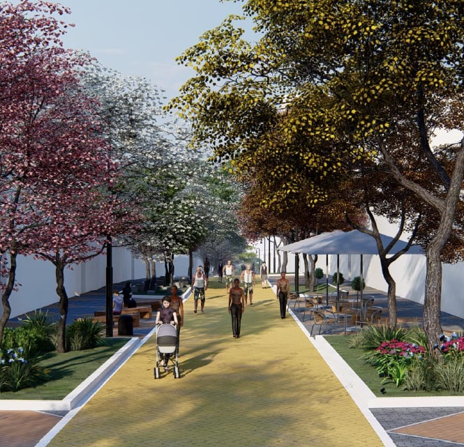 Ampliación de bulevar en Avenida Central