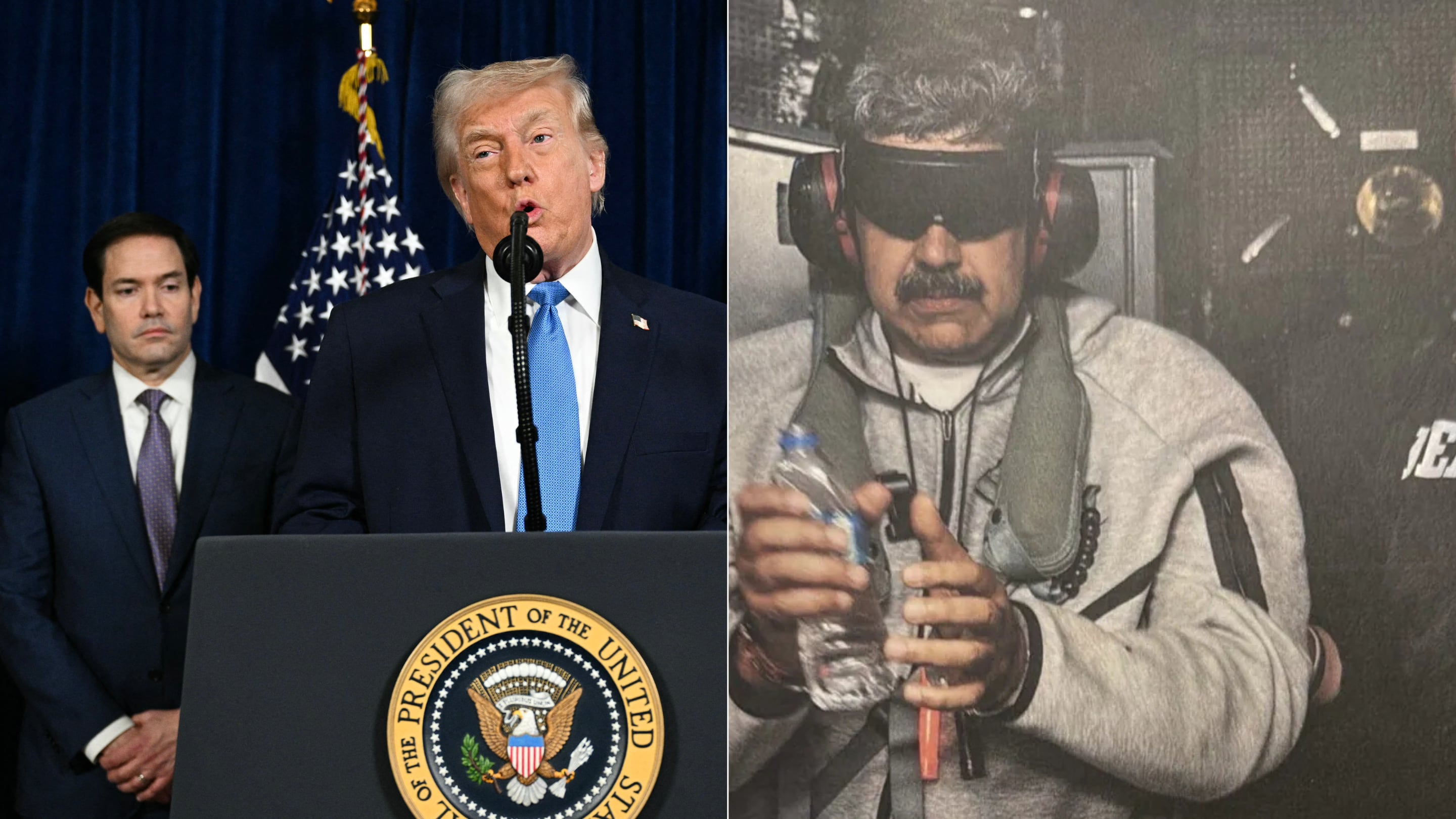 Operación militar de Estados Unidos en Venezuela. Donald Trump anunció la captura de Nicolás Maduro la noche de este 3 de enero de 2026.