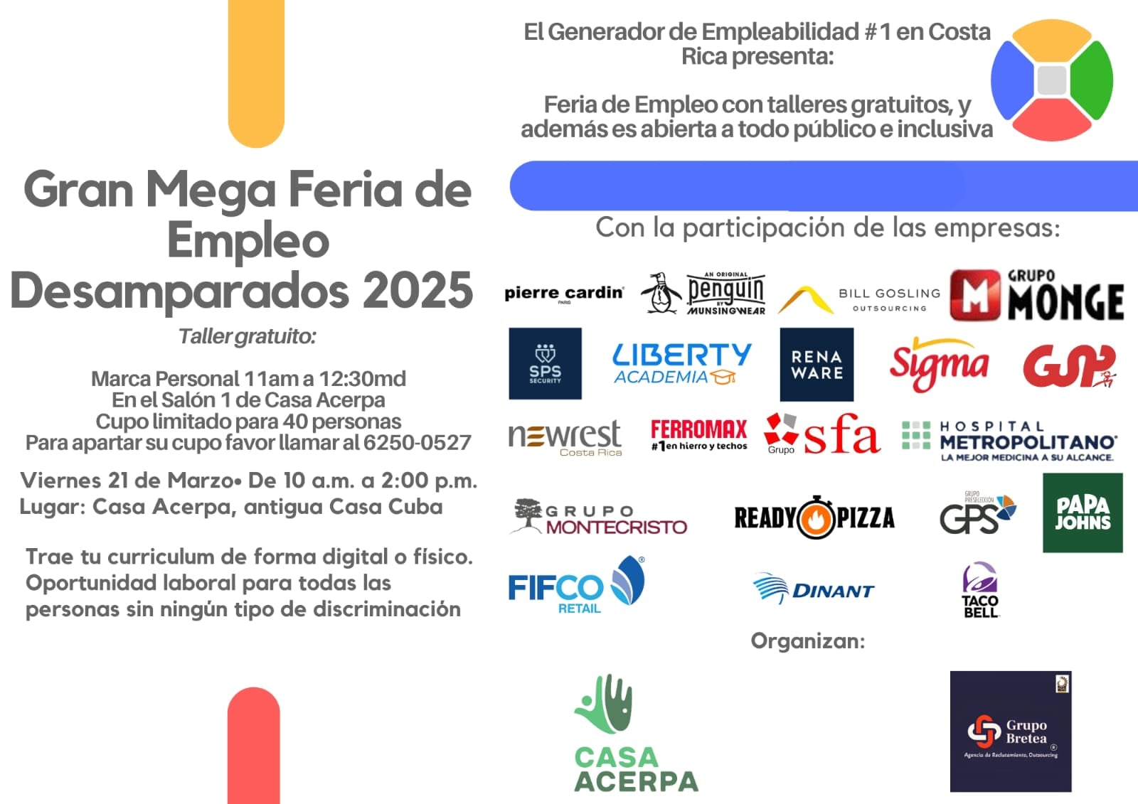 feria de empleo 
desamparados