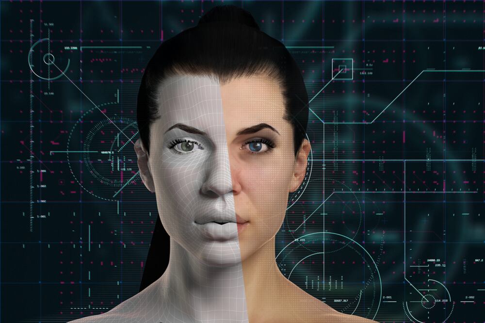 Rostro creado por una computadora