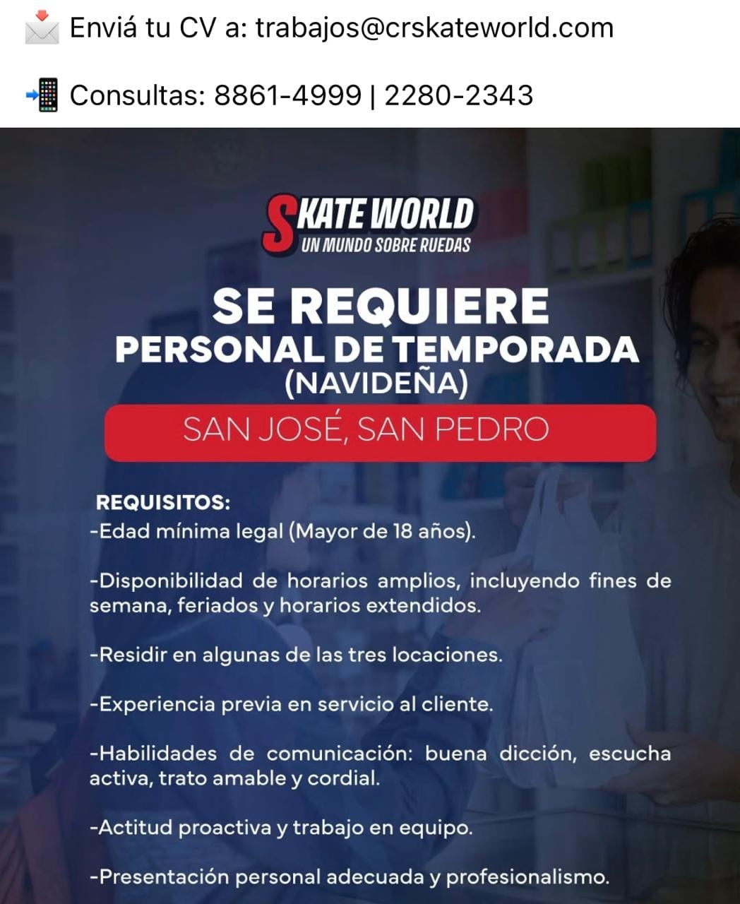 empleo temporada navideña