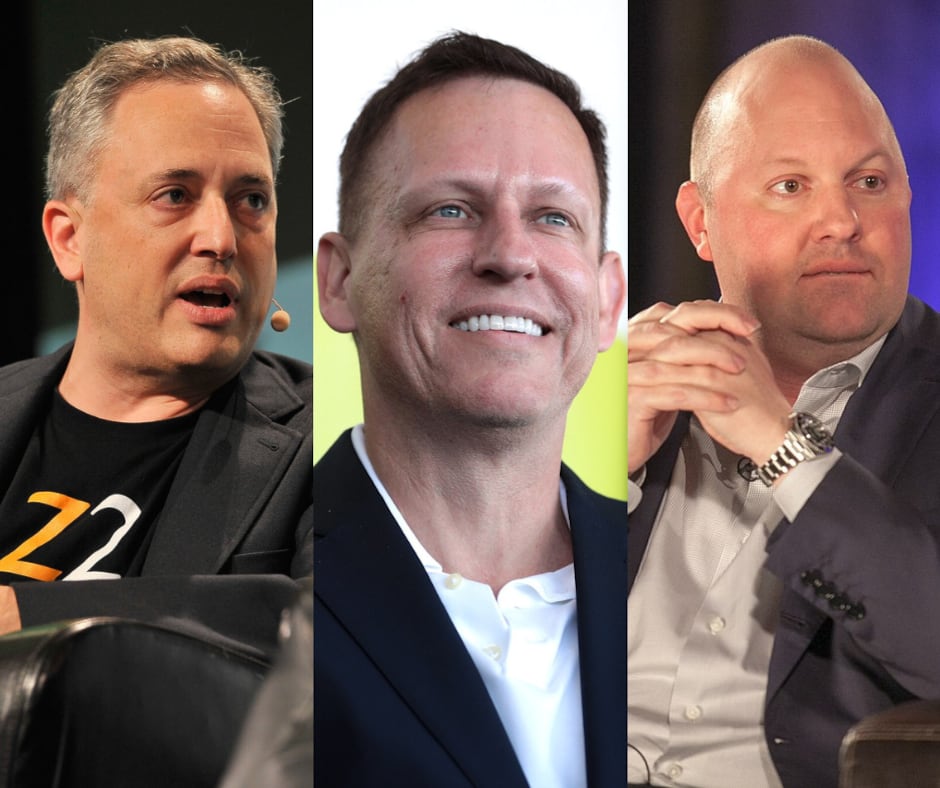 Peter Thiel, Marc Andreessen y David Sacks