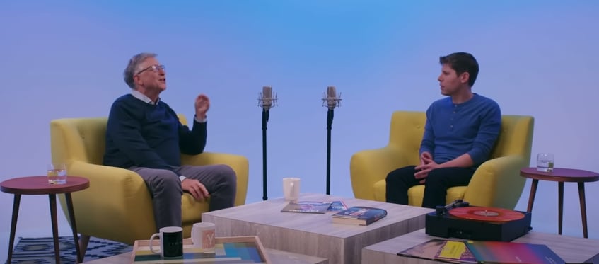 Bill Gates, Sam Altman, Mcrosoft, Open AI