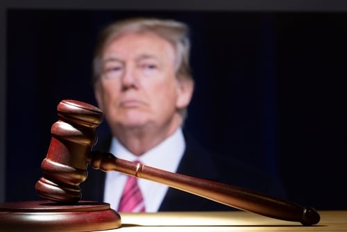 Concepto Trump acusado en Estados Unidos