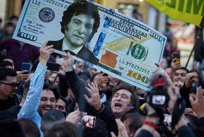 Fenómeno Milei. El libertario encarna un sentimiento social de bronca y frustración que carecía de representación en la política argentina. Foto: La Nación, Argentina.