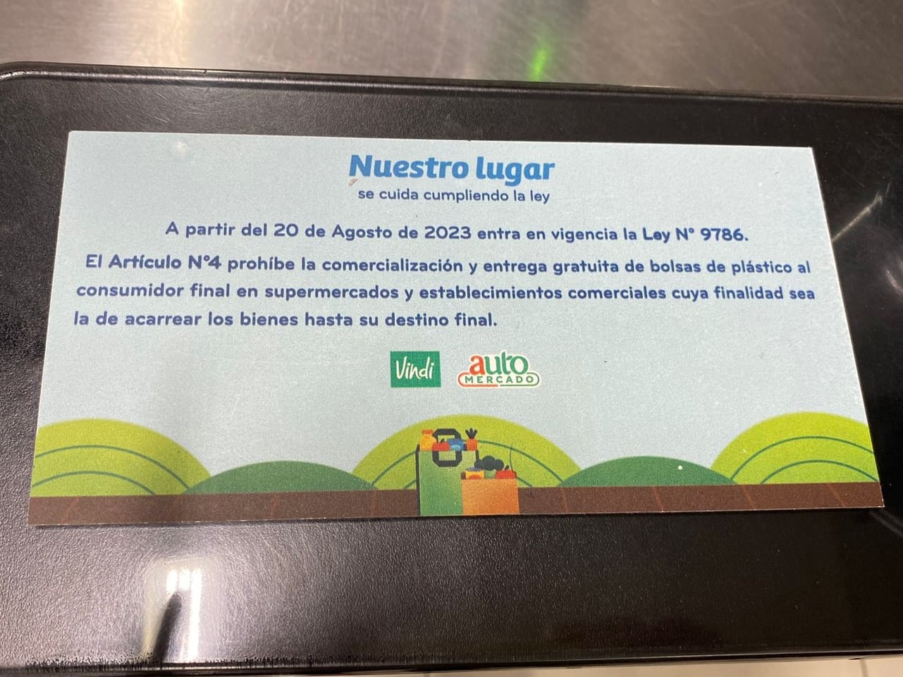 Bolsas plásticas Auto Mercado