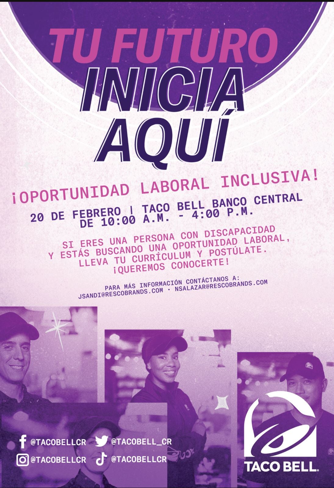 Taco bell empleos