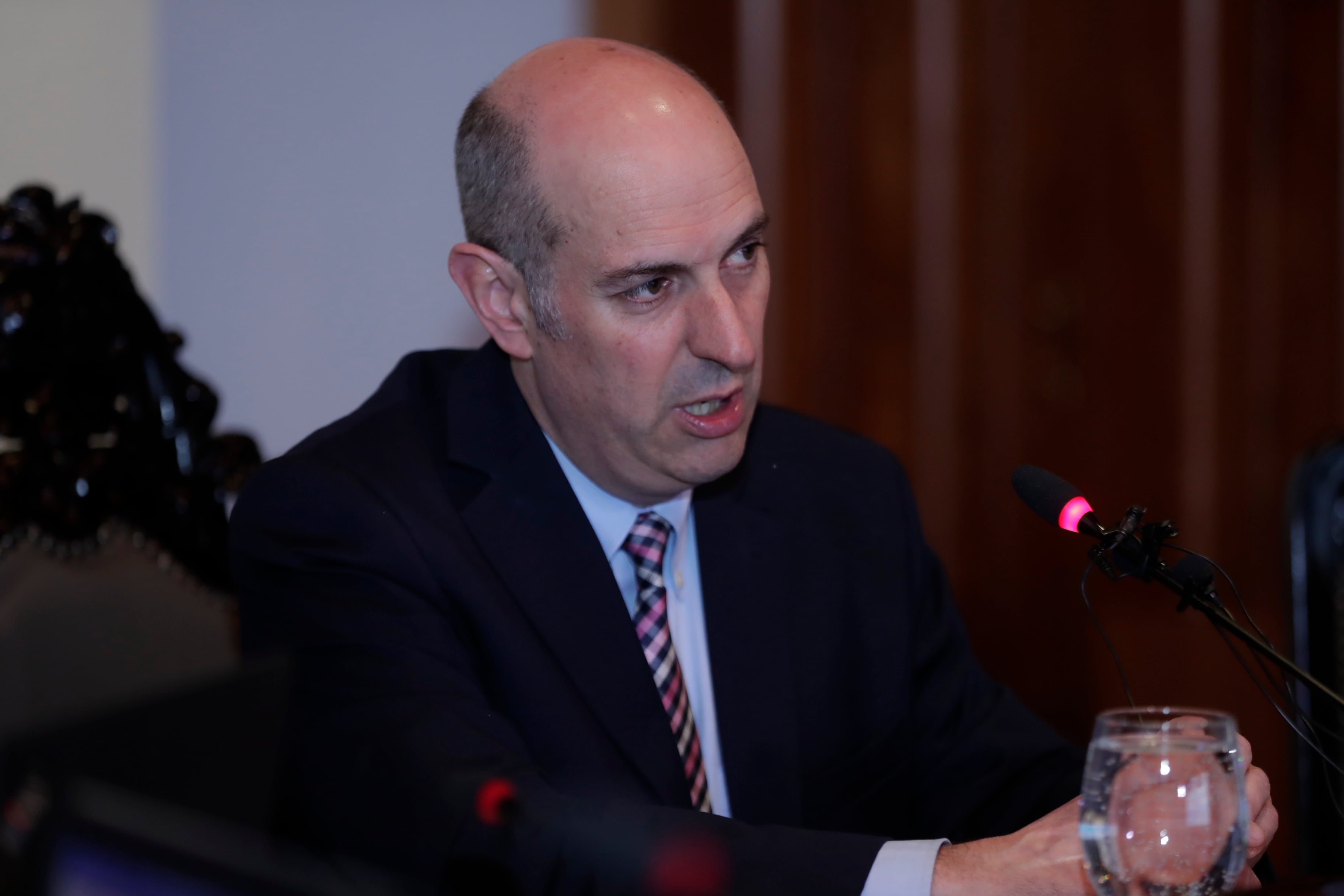12/11/2019, San José, Banco Central, conferencia de Prensa con Rodrigo Cubero presidente del banco central para hablar de la evolución de la economía de Costa Rica. Fotografía José Cordero