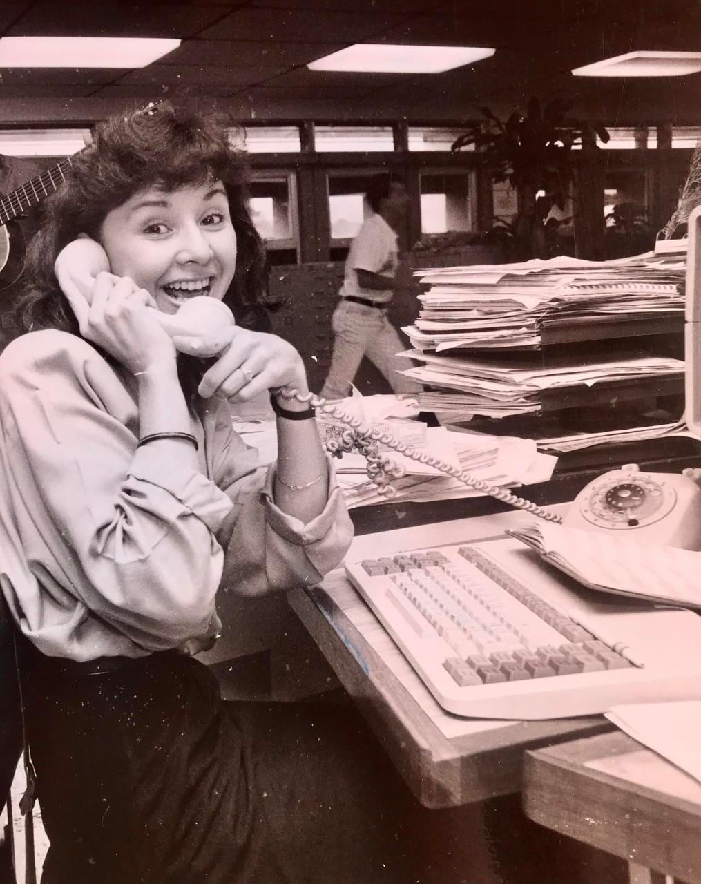 Yanancy Noguera inició su carrera en el periódico La Nación en 1990.