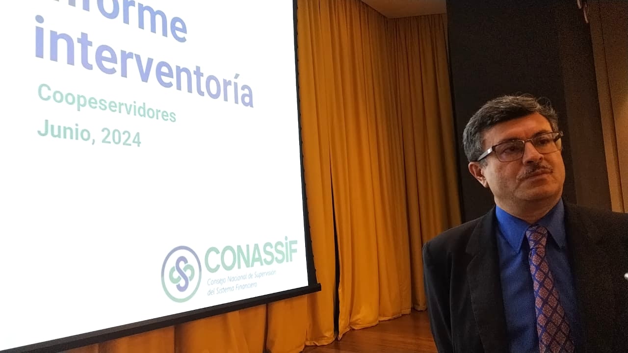 Marco Hernández, interventor de Coopeservidores.