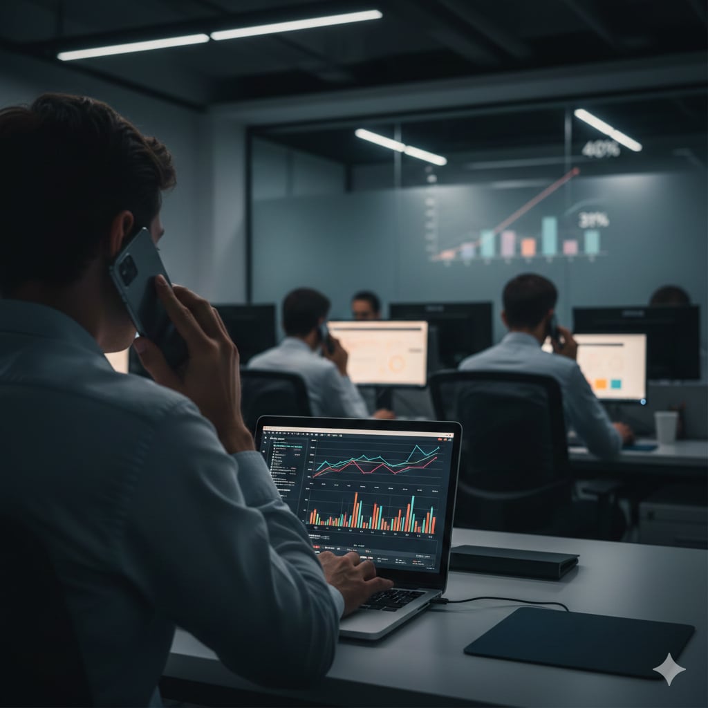 El método de elección de números de teléfono para una encuesta es aleatorio, así que nunca lo han llamado, es porque no se ha "pegado la lotería". (Imagen generada con IA)