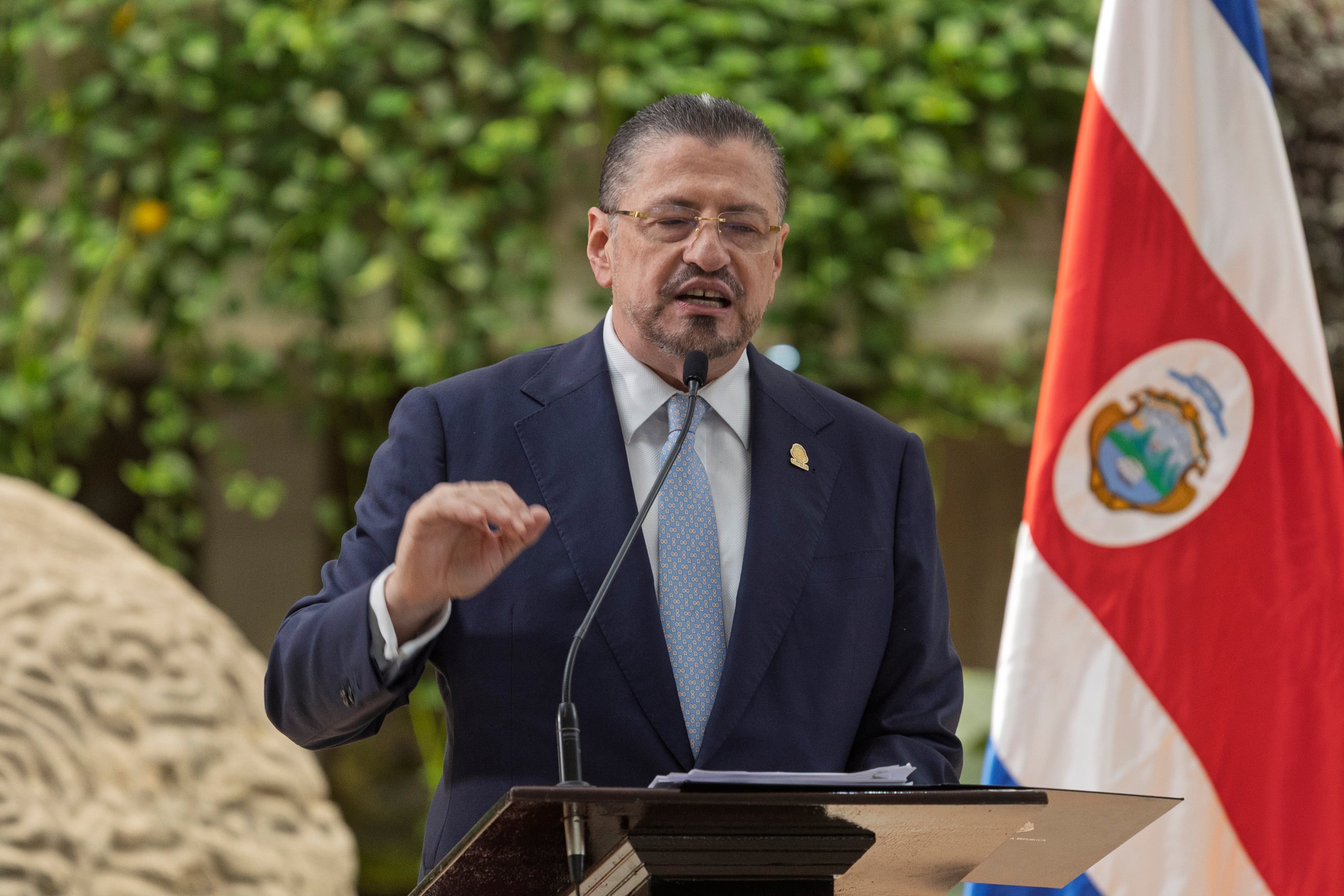 22/06/2026, San José, Casa Presidencial, conferencia de prensa de la presidenta Laura Fernández junto al ministro de Hacienda Rodrigo Chaves.