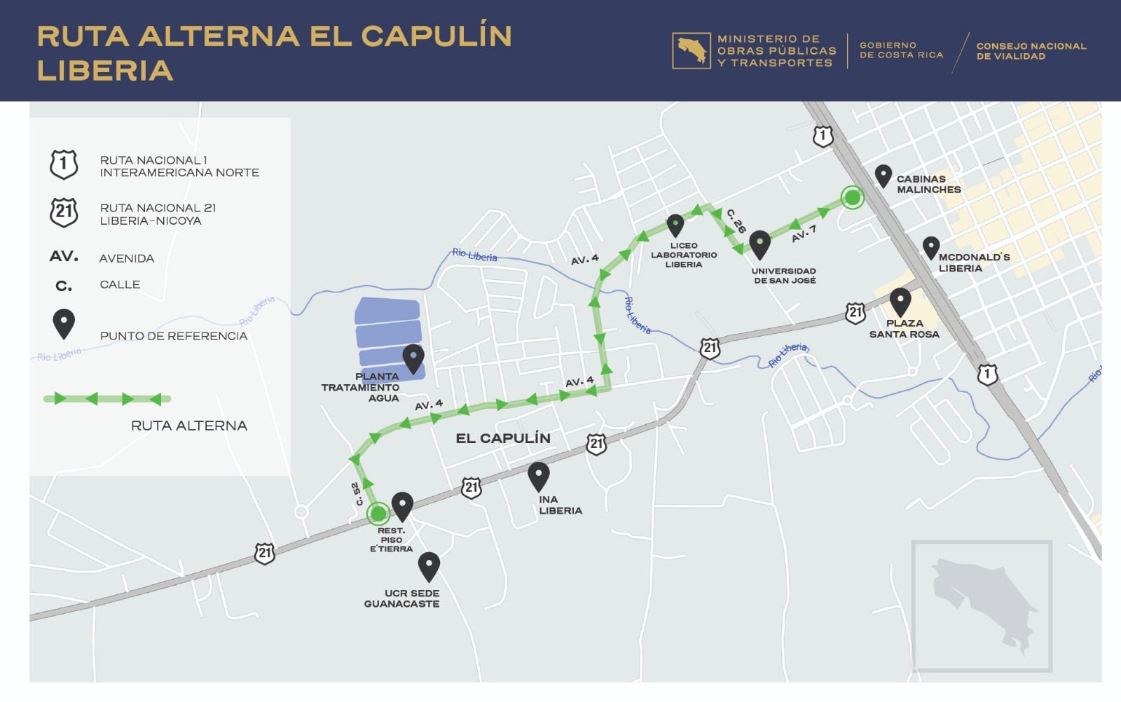 Ruta alterna El Capulín