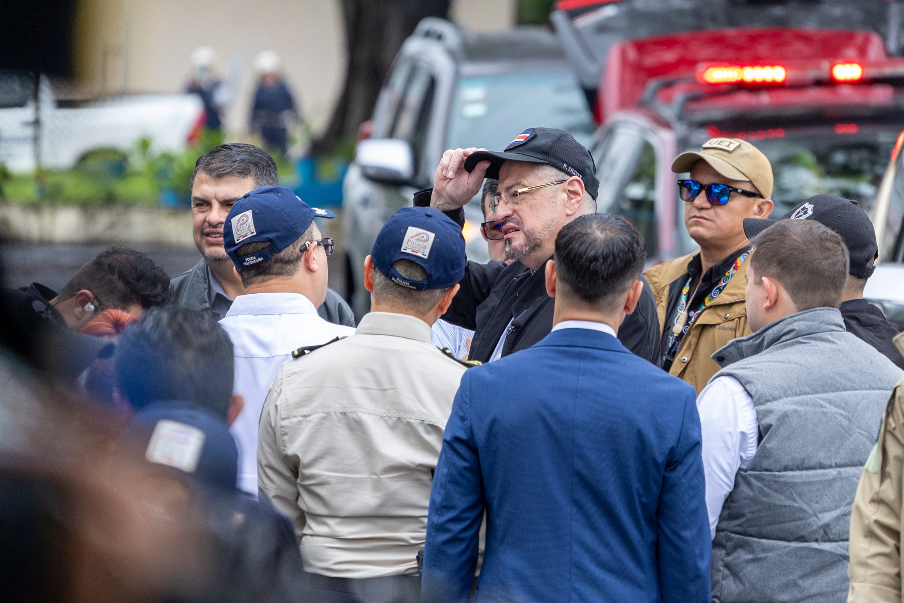 12/11/2024, Alajuela, Cárcel La Reforma, visita de el presidente Rodrigo Chaves junto con el presidente de El Salvador Nayib Bukele.