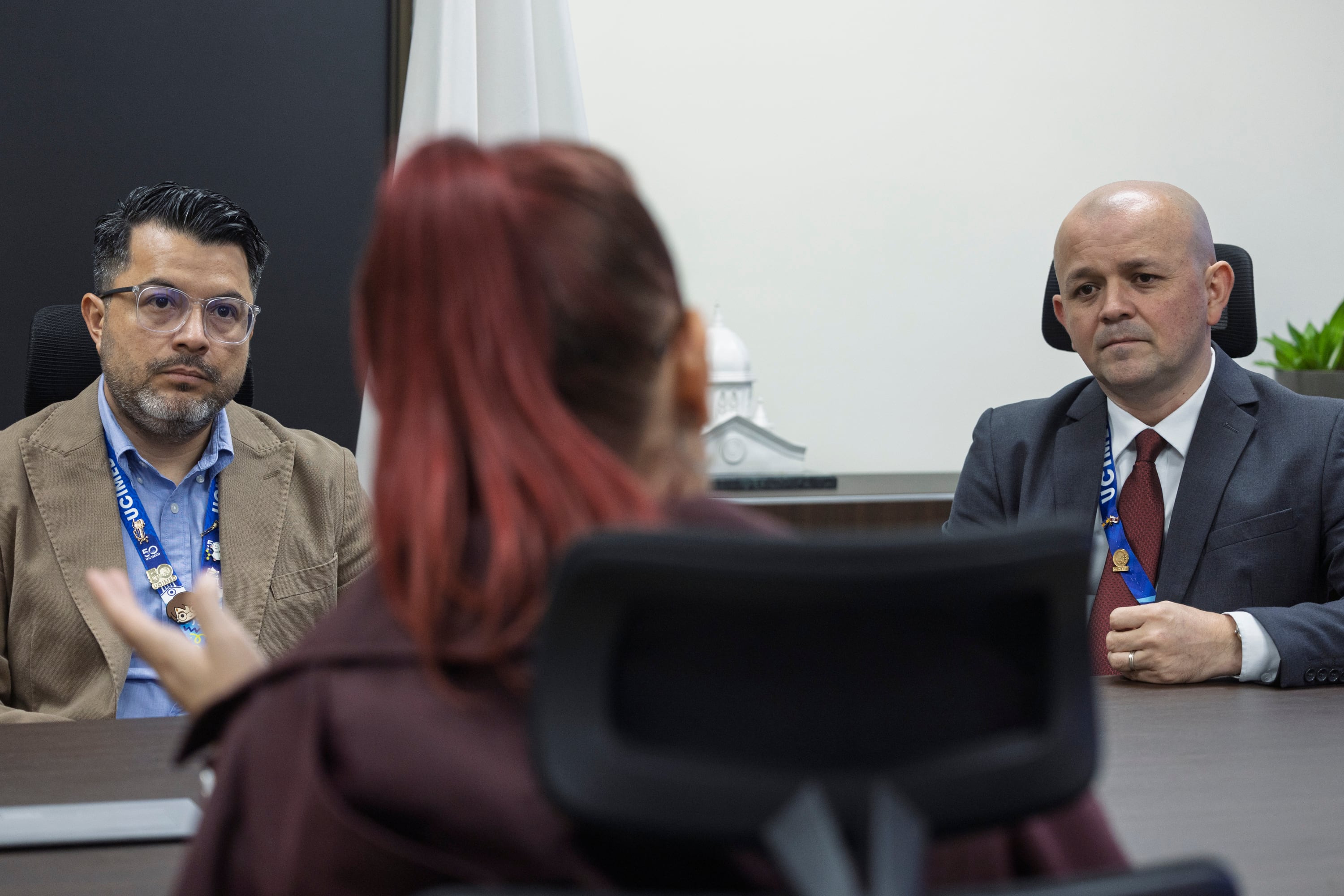 20/08/2026, San José, La Sabana, entrevista con Sebastián Madrigal decano de bioingenierias y Pablo Vargas decano de medicina.