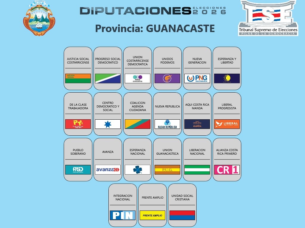 Las papeletas provinciales para elegir diputados.
