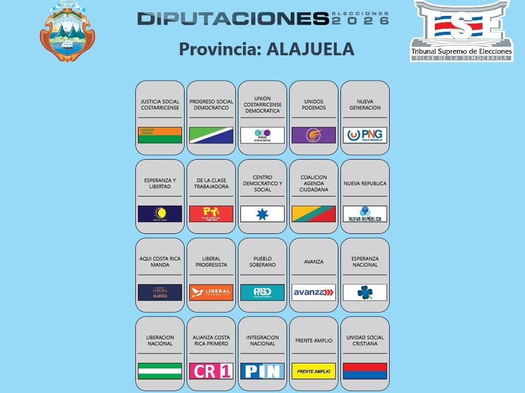 Las papeletas provinciales para elegir diputados.
