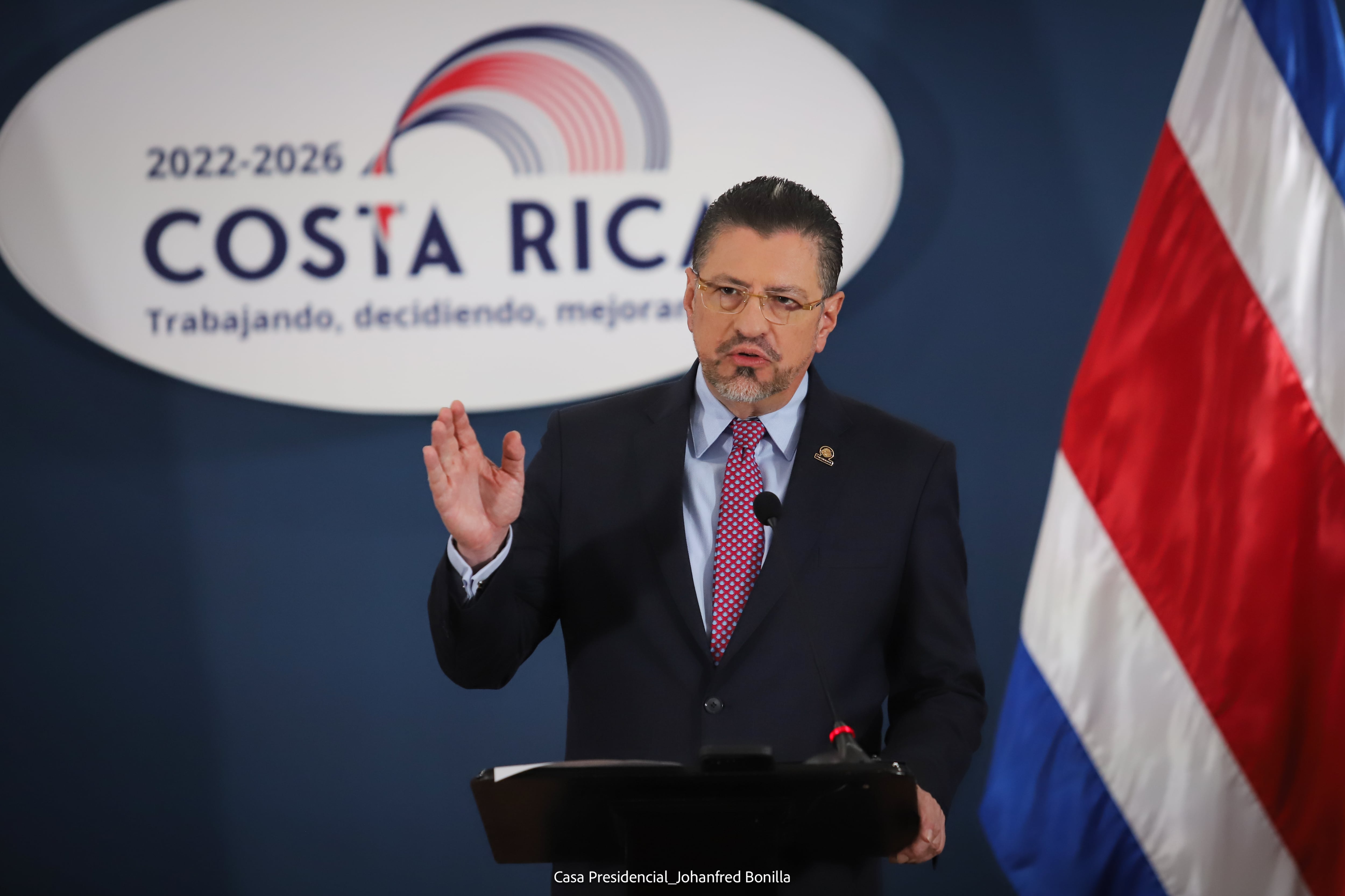 Conferencia de Consejo de Gobierno, el presidente Rodrigo Chaves.