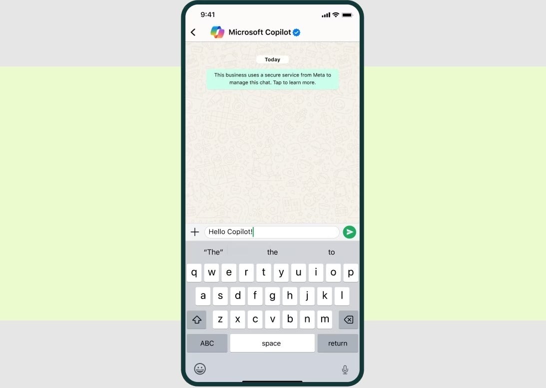 Copilot se une a Meta AI en WhatsApp para brindar asistencia de inteligencia artificial a través de chat.