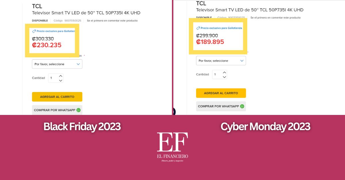 Precios BF VS Cyber Monday