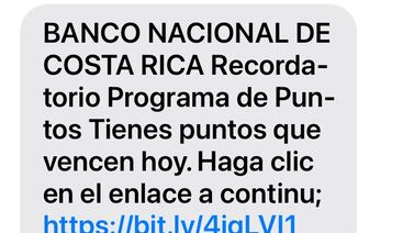 Si recibe un mensaje y dice que los puntos acumulados en una promoción están por vencer, cuidado porque puede ser una estafa